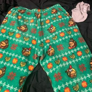 donkey kong pj pants size:medium